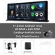 thumbnail image 3 of K60 Pro 11.3" Dash Cam Android 14 Wireless CarPlay & Android Auto 4GB+64GB Dual Lens 1080P WIFI GPS Car DVR Reverse Recorder Dvr, 3 of 5