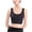 Black, variant on Hinvhai Women's Sports Yoga Bra Shockproof Fitness High Strength Big U Back Yoga Vest On Purple 4(S)