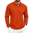 thumbnail image 2 of Mfakffe Men's Polo Shirt Long Sleeve Golf Shirts Quick Dry Lightweight 3-Button Performance Work Fishing Athletic, 2 of 5