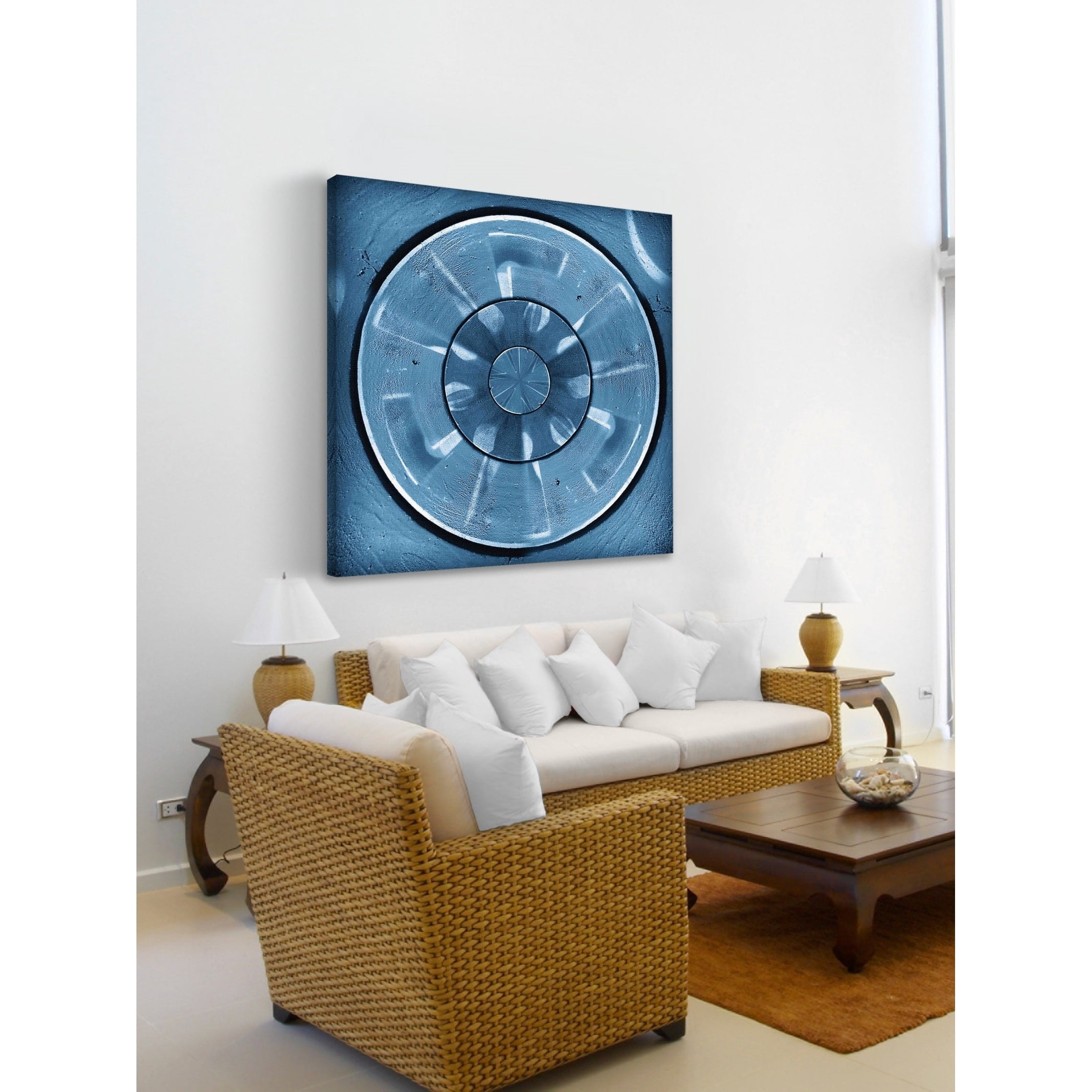 "Blue Journey" Painting Print on Wrapped Canvas