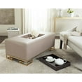 thumbnail image 5 of Safavieh Julian Faux Ostrich Tray Ottoman/Coffee Table-Color:Esspresso/Taupe, 5 of 6