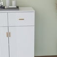 thumbnail image 7 of EPOWP EP23118-1106-1707A-Sideboard with Two Doors and Two Suction Plastic Accent Cabinets, White, 7 of 7