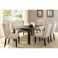 thumbnail image 3 of Furniture of America Sinuata Wood Rectangle Dining Table in Antique Black, 3 of 6