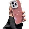 Bling Glitter Diamond Camera Edge Solid Color Phone Case for iPhone ...