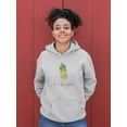thumbnail image 2 of Buon Ferragosto Pineapple Doodle Hoodie Women -Image by Shutterstock, Female XX-Large, 2 of 4