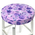 thumbnail image 3 of Kll Violet Round Bar Chair Cushion Cover 13 Inch,Bar Stool Protector With Elastic, Soft Washable, 3 of 7