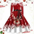 thumbnail image 1 of Vestidos Casuales Para Mujer 派对 Moda Femenina Casual Navidad Cuello En V Mujeres Navidad Gráfico Elegante Vestidos Sin Mangas Moda Sexy Floral, 1 of 3