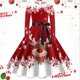 thumbnail image 1 of Vestidos Casuales Para Mujer 派对 Moda Femenina Casual Navidad Cuello En V Mujeres Navidad Gráfico Elegante Vestidos Sin Mangas Moda Sexy Floral, 1 of 3