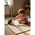 thumbnail image 4 of HAKUNA Waffle Bath Mat Brown & Cream 24"x17",Boho Woven Modern Bath Rug Mats, Absorbent Non Slip Bathroom Floor Mat, Soft Washable Bath Rugs with Tassels for Bedroom, Kitchen, Shower, Tub, 4 of 7