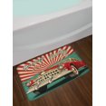 thumbnail image 2 of Austin Bath Mat, Vintage Touristic Greeting from Texas Message with Retro American Classical Car, Plush Bathroom Decor Mat with Non Slip Backing, 29.5" X 17.5", Multicolor, by Ambesonne, 2 of 2