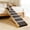 Natural Wood Solid Wood, variant on LHSHID Dog Ramp for Bed,Extra Wide Excellent Traction,Pet Ramp for Small Dogs to Get on Couch Car,Non-Slip Rubber Surface,16" Wide Hold up to 80lb,Adjustable,Foldable,Car Ramps,Dog Ramp