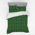 thumbnail image 1 of Ambesonne Abstract Bedding Set 4 Pcs, Green Toned Shapes, Queen, Sea Green and Green, 1 of 3