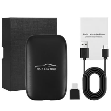 KingFurt Wireless CarPlay Android Auto Multimedia Video Ai Box Dongle ABS Car Audio Adapter with YouTube/Netflix Support for All Cars