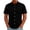 Black, variant on Delconic Mens Short Sleeve Button Down Shirt Casual Camp Collar Summer Loose Fit Lightweight Daily Wear Open Front Top Black L