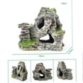 thumbnail image 2 of Rocalla para acuario, decoración de cueva de roca escondida, paisaje subacuático, ornamento con vista a la montaña, decoraciones de rocalla para pecera, 2 of 5