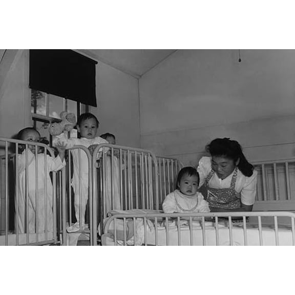 Orphanage nurse- Fine Art Canvas Print (20" x 30")