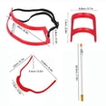 thumbnail image 3 of TFixol Men's Beard Styling Kit with Red Shaping Tool, White Liner Pencil, Goatee & Neckline Guide for Precision Grooming, 3 of 6