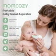 thumbnail image 4 of Momcozy Baby Nasal Aspirator, Electric Nose Cleaner for Babies and Kids, 3 Suction Levels Nose Booger Sucker, Music & Colorful Light Soothing Function for Infants, 4 of 11