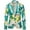 Green, variant on Herrnalise Jackets for Men Notched Lapel Sport Coat Floral One Button Slim Fit Hawaiian Holiday Style Tweed Suit Black