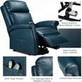 thumbnail image 5 of YODOLLA Faux Leather Recliner Power Lift Chair for Elderly in Blue, 5 of 6
