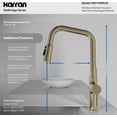 thumbnail image 7 of Karran Usa KKF710SFGG Stalbridge 1.8 GPM Single Hole Pull Down Kitchen Faucet - Spot-Free, 7 of 7