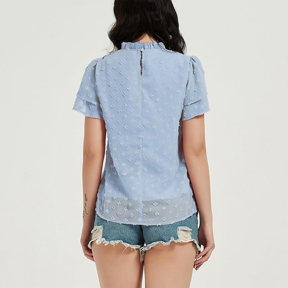メール便無料】 juemi Hain Jacquard Tops Tシャツ/カットソー(七分