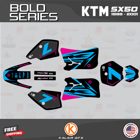 Kalair GFX Graphics Kit for Ktm 50SX MINI Bold Series