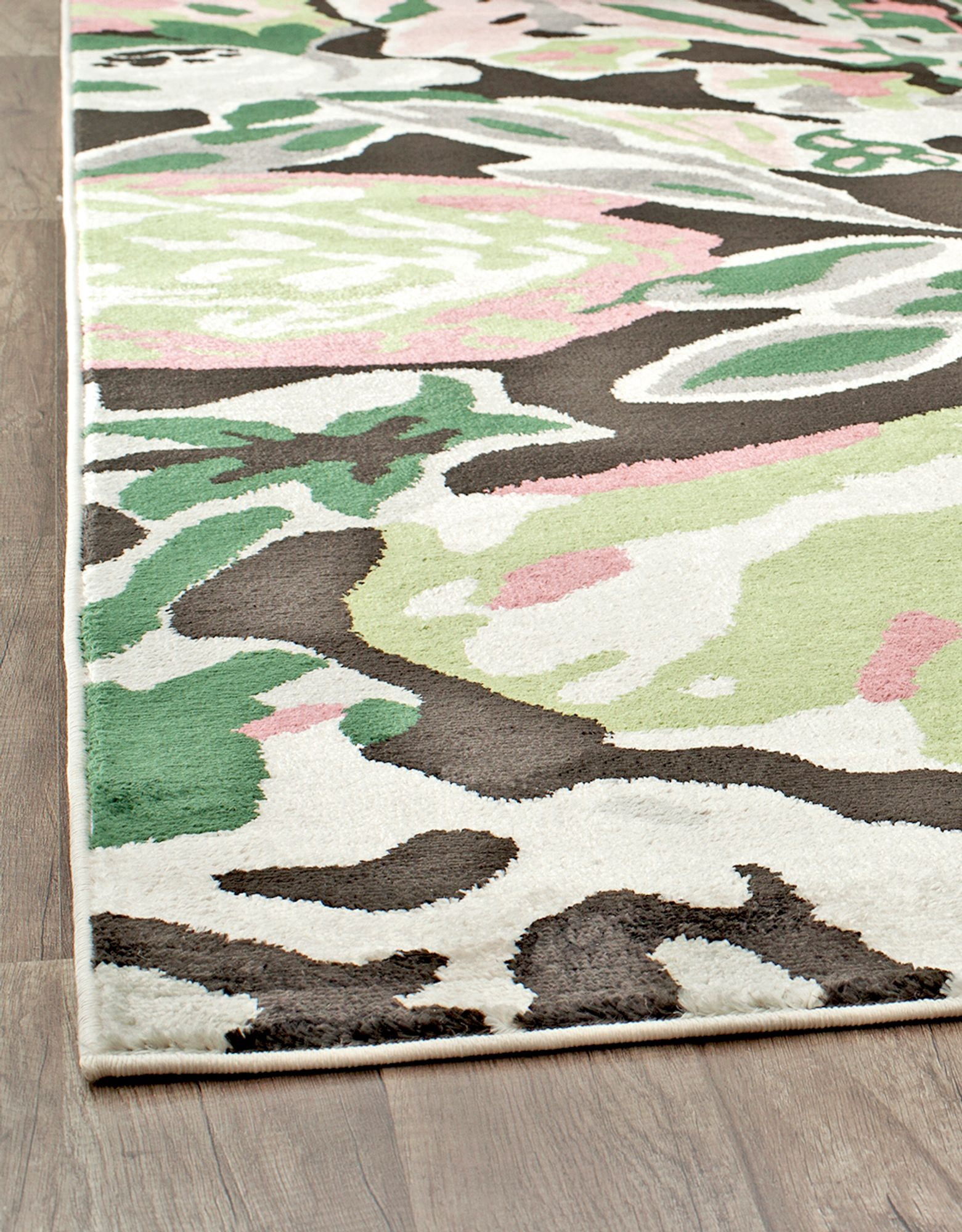 Rugs America Hanna VA15A Summer Bloom Floral Transitional Black Area Rug, 9'x12'
