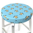 thumbnail image 3 of Bingfone Sea Turtle Padded Round Bar Stool Cover Cushion with Elastic Fabric Round Chair Seat - Sea Turtle, 3 of 7