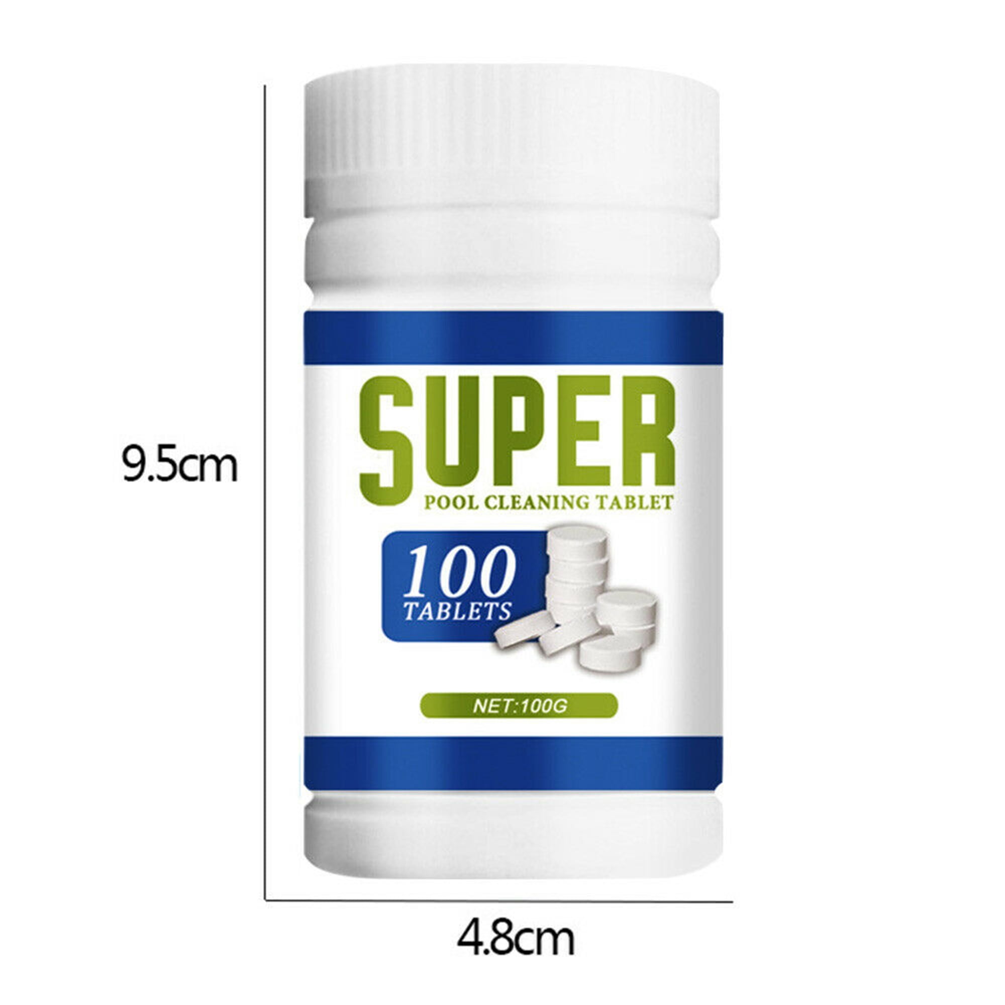 Buy LELINTA 100Pcs Swimming Pool Floating Chlorine Tablets Spa Cleaning