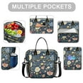 thumbnail image 2 of Pioneer Flower Floral Print Pattern Womens Lunch Box for Work,Insulated Large Lunch Bag for Tween and Teen,Loncheras Para Mujer,Leakproof Adult Lunch Bag for Work,Beach,Travel,Picnic,Camping, 2 of 7
