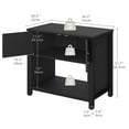 thumbnail image 4 of DEXTRUS Modern Heavy-Duty & Power Outlets Wooden Aquarium Stand, Black, 36.2L x 20.5W x 8.26H, 4 of 7