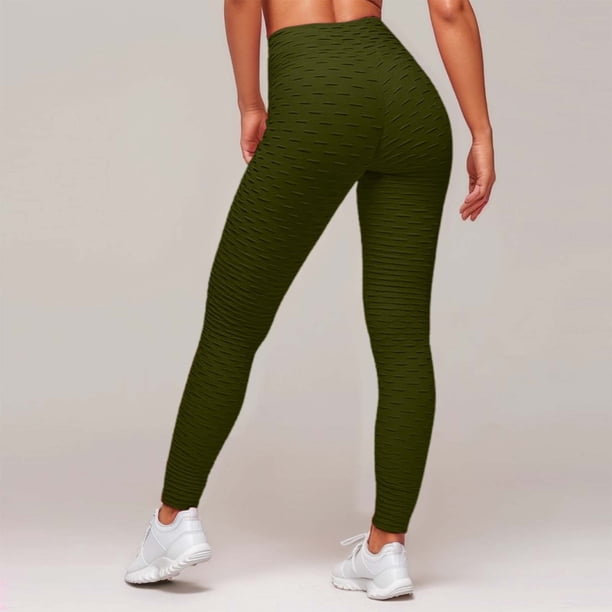 MKLEKYY Pantalones de yoga para mujer, mallas deportivas de cintura alta, pantalones largos de entrenamiento para fitness y ocio