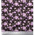 thumbnail image 1 of Soimoi Cotton Duck Fabric Leaves & Rose Floral Print Sewing Fabric Yard 42 Inch Wide, 1 of 1