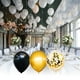 thumbnail image 5 of Billuyoard 110 Uds conjunto de globos de fiesta globos decoración de fiesta de cumpleaños globos de aire de látex de oro negro decoración del Kits de decoración para fiestas, 5 of 6