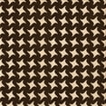 thumbnail image 1 of Ahgly Company Machine Washable Indoor Square Transitional Black Brown Area Rugs, 4' Square, 1 of 7