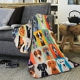 thumbnail image 5 of FYHALE Dog Throw Blanket 80x60 Inches Soft Cozy Blanket for Couch Car Bed Family Blanket Holiday Decoration Gift, 5 of 6