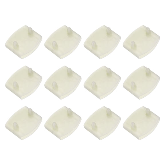 Uxcell 12 Pcs 50mm x 9mm Plastic Bed Slat Center Caps, Bed Slat Cover Replacement Holders Furniture Accessories Support for Holding Securing Wooden Base, Beige