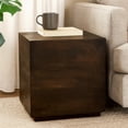 thumbnail image 2 of Flagstaff Square Side Table in Modern Barista Brown Finish on Solid Wood, 2 of 4