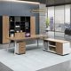 thumbnail image 4 of Executive Luxury Office Desk Standing Storage Bedroom Workstation Office Desk Writing Scrivanie Per Computer Modern Furniture My Lux Decor Round, 4 of 12