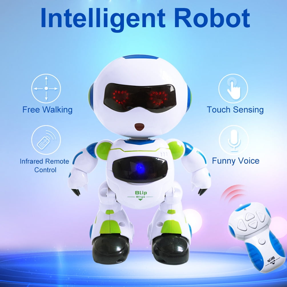 Remote Control Smart Programmable Robot with Infrared Controller Walk/Slide/Turn Around/Music/Dancing/Gesture Sensor USB Charging YYCOOL RC Robot Toy for Kids