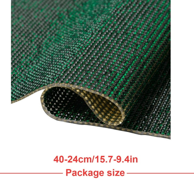 VONKY Crystal Rhinestone Ribbon Clothing Accessories Sticker Convenient Using Present Decoration Sheet with Shine Appearance Exquisite dark green 6 double side tape