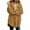 Ginger, variant on Women's Plus Size Plush Coats Solid Color Pocket Button Hooded Casual Loose Cardigan Wool Winter Plush Jacket