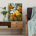 thumbnail image 5 of Yellow Alstroemeria Lily Canvas Print Entryway Home Decor, 5 of 8