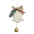 thumbnail image 4 of Christmas Tree Pendant Ornament Xmas Tree Decoration, Handmade Cute with Bowknot White, 4 of 9