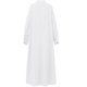 thumbnail image 3 of Gibobby Vestido de verano casual para mujer Cárdigan de manga larga con cuello levantado para mujer, temperamento de viaje de algodón, Color liso, falda, camis(Blanco,M), 3 of 5