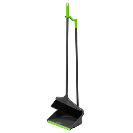 - Home Basics Brilliant Grey Dust Pan and Broom Set