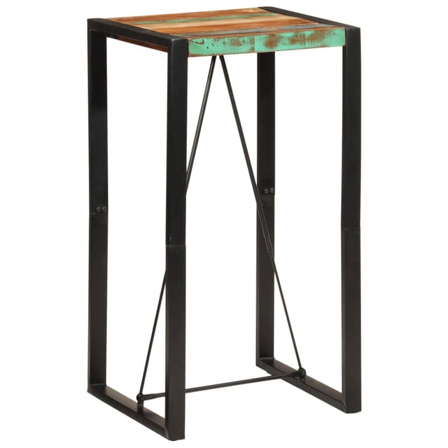 Mesa de Bar vidaXL de Madera Recuperada 60x55x110 cm Estilo Industrial