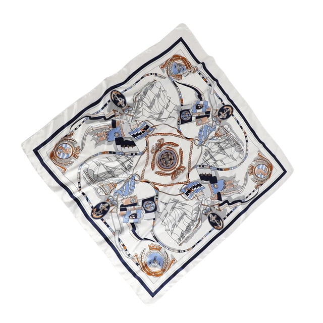 Xingzhi Bandanas pour Femmes Foulards pour la Tête Foulard Mode Carré Vacances Fête Accessoires Photo Bandeau Réutilisable Foulard de Cou pour Femme Bleu Foncé