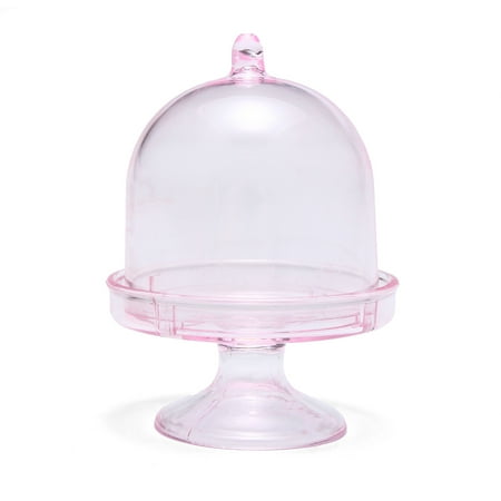 12pcs Mini Round Cupcake Stand Dome Cake Dessert Pedestal Wedding Birthday Party Decor Canada 12pcs Mini Round Cupcake Stand Dome, Mini Glass Cupcake Stand With Dome